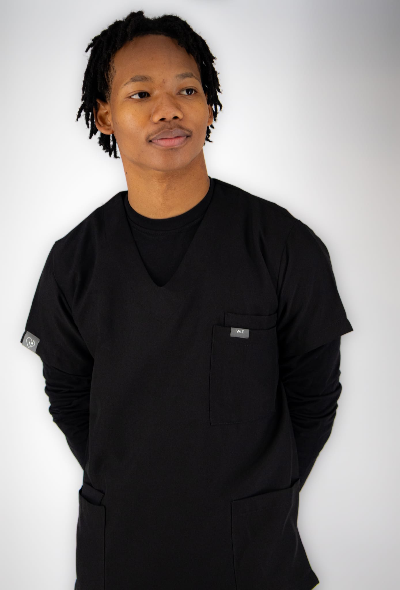 Man in black WiZscrubs