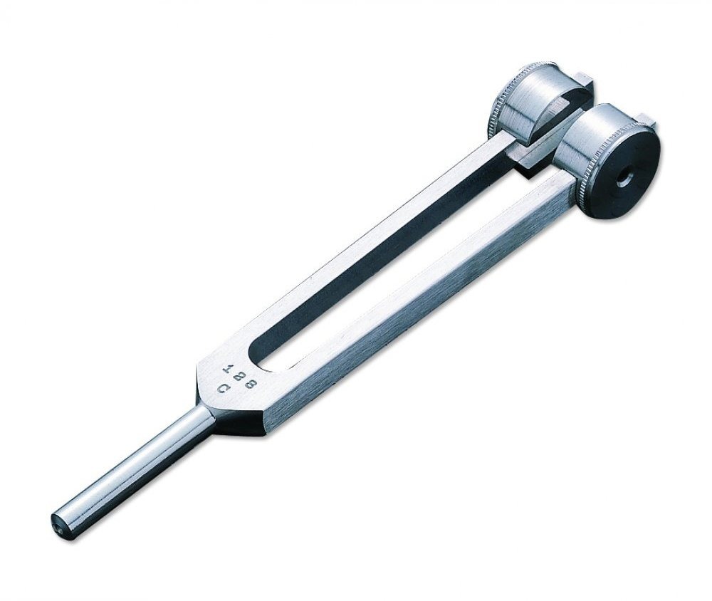 ADC weighted 128 Hz aluminium tuning fork