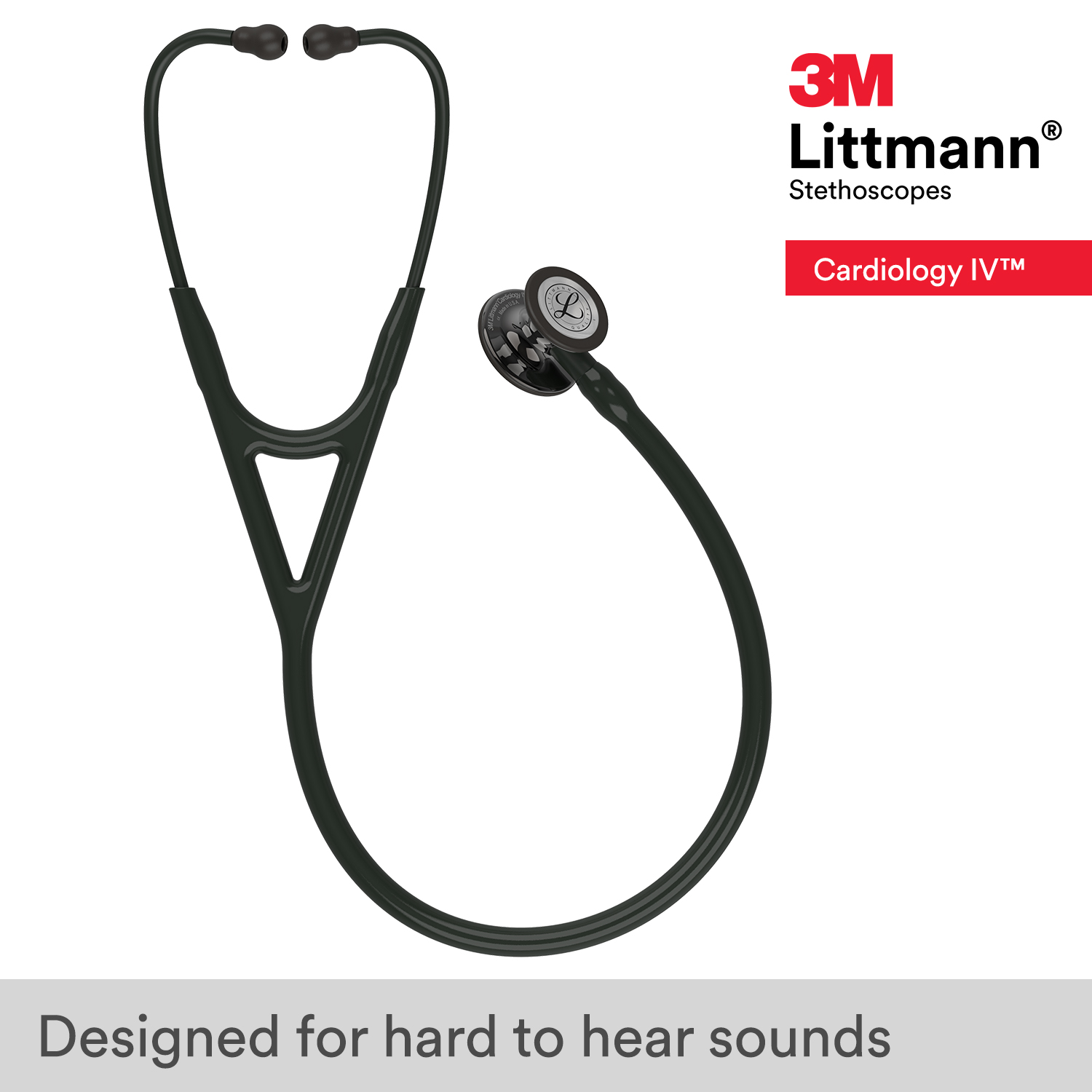 Littmann Cardiology IV Black Stethoscope - High Polish Smoke