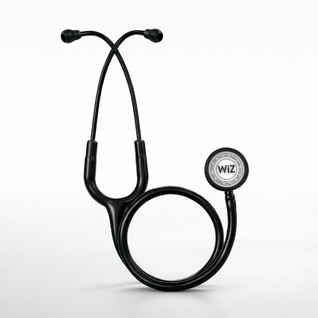 The WiZmed Stethoscope in matte black