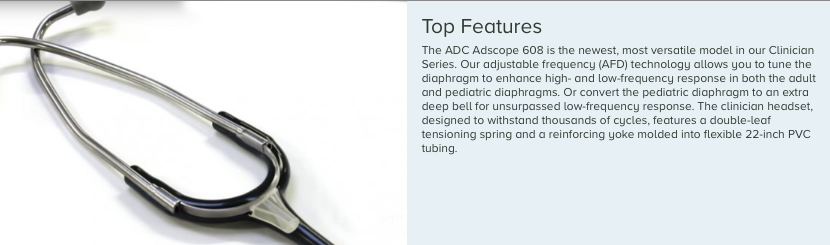 ADC Adscope® 608 ADC Adscope® 608