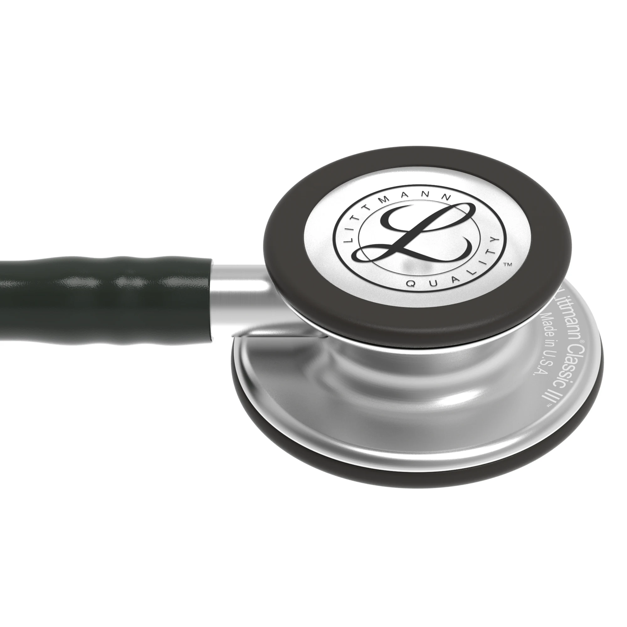 Littmann Classic III stainless steel chestpiece, close-up