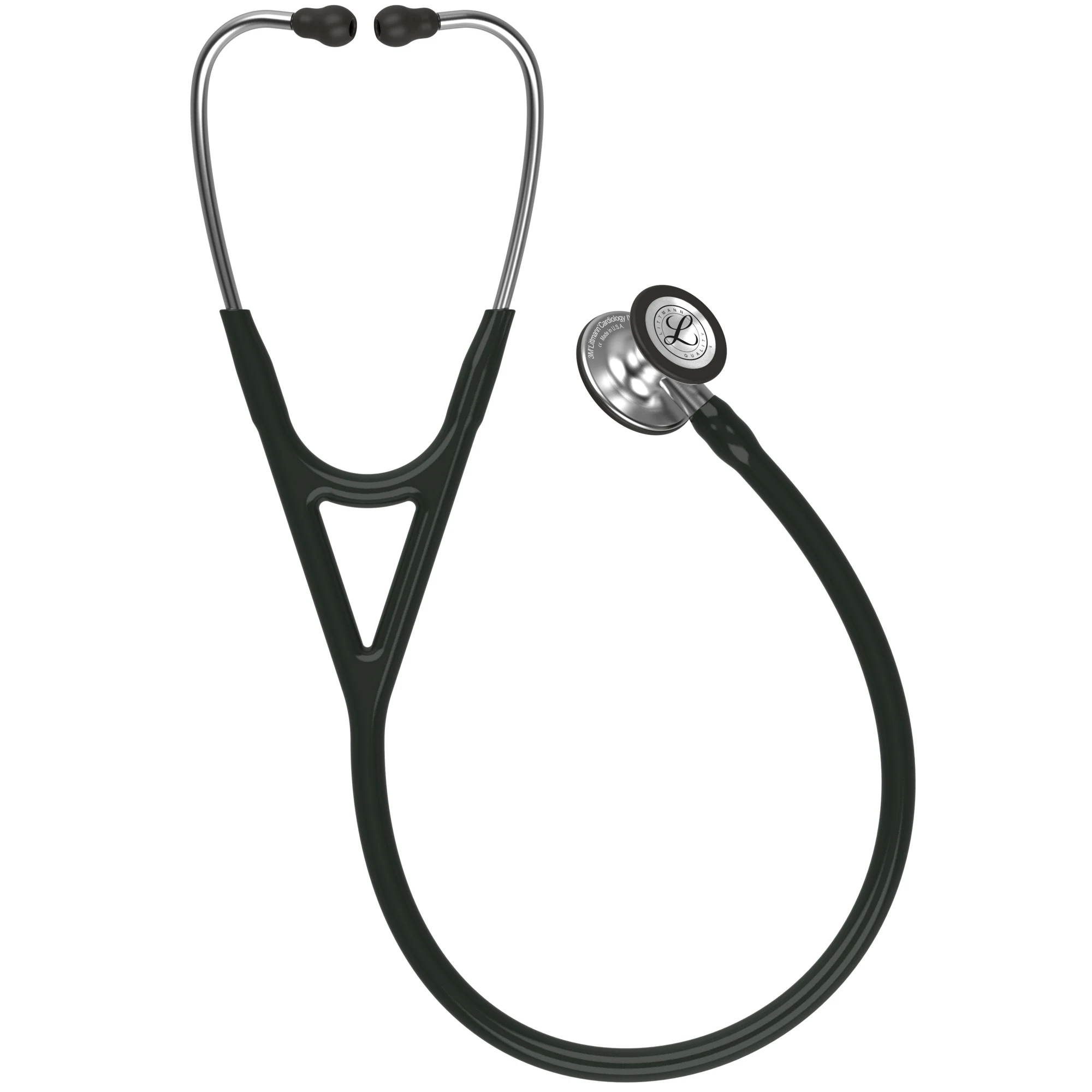 Littmann Cardiology IV with a black tube, full length
